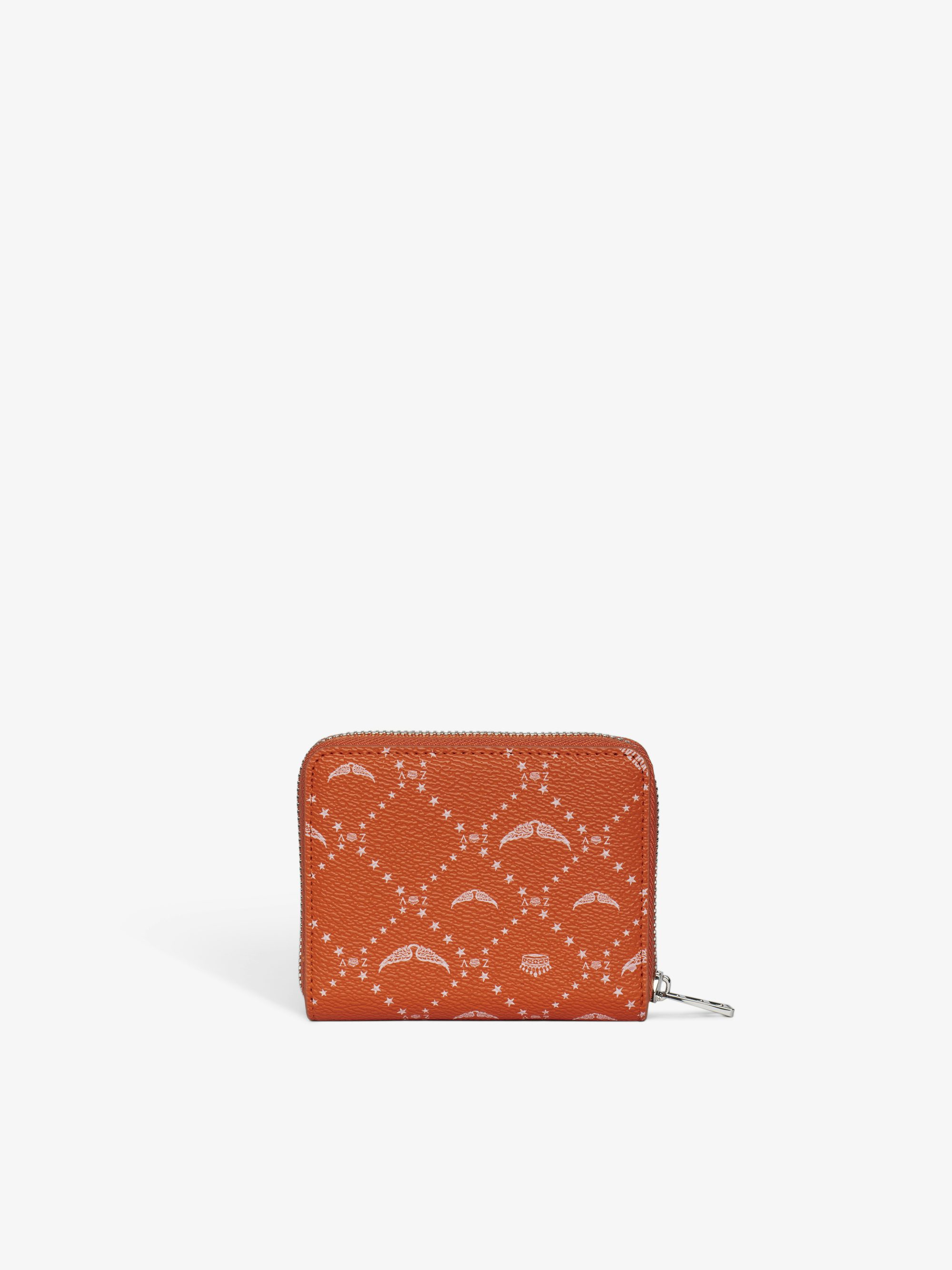 Mini ZV Monogram Wallet - Monogram canvas wallet, wing signature.